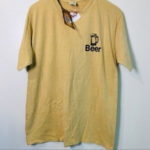 BEER tee shirt dyed with beer